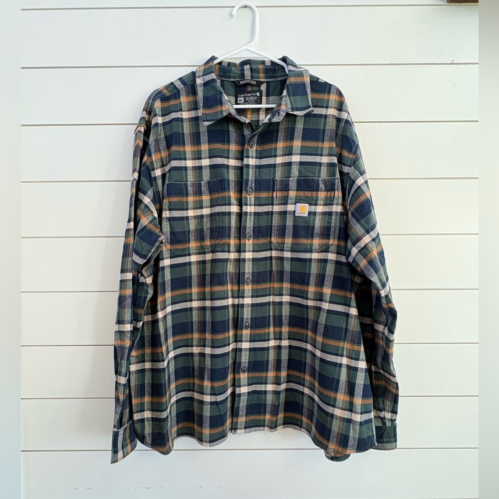 Carhartt Men's Plaid Button-Down Shirt